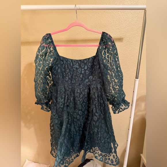 GREEN LEOPARD ENTRO DRESS - Picture 5 of 5